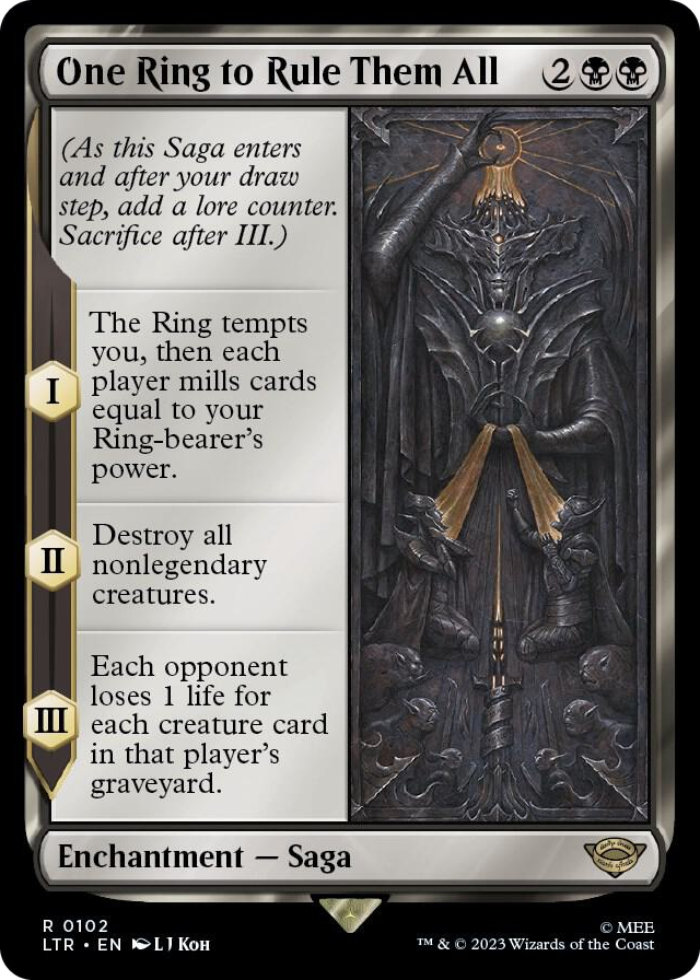 One Ring to Rule Them All #102 R - Universes Beyond: The Lord of the Rings: Tales of Middle-earth Pokemon card