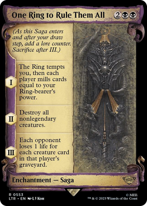 0553 One Ring to Rule Them All (Showcase Scrolls) R Universes Beyond: The Lord of the Rings: Tales of Middle-earth