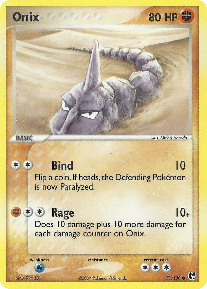 0071 Onix Common EX Battle Stadium