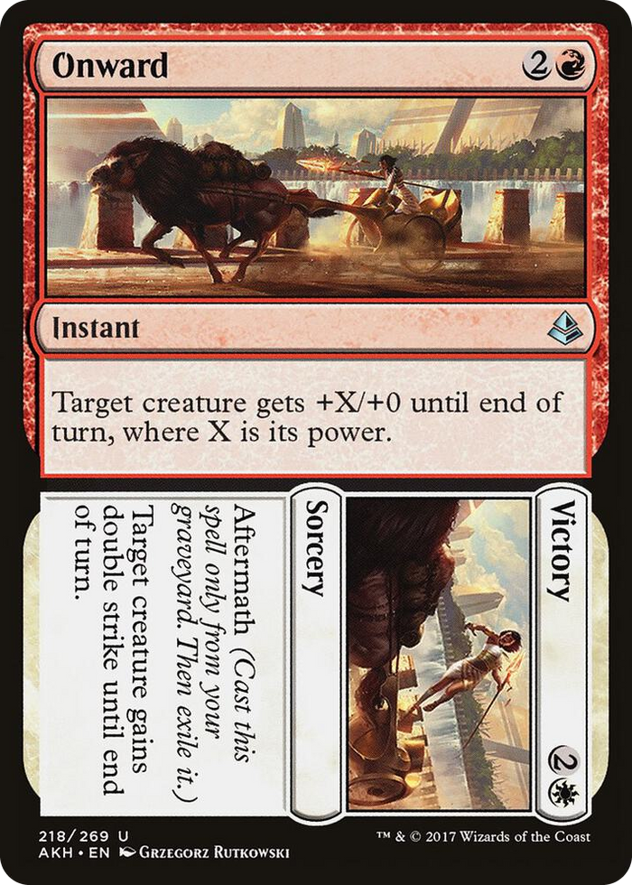 Onward // Victory #218 U - Amonkhet Pokemon card