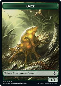0025 Ooze (025) // Treasure (015) Double-Sided Token T Commander: Streets of New Capenna