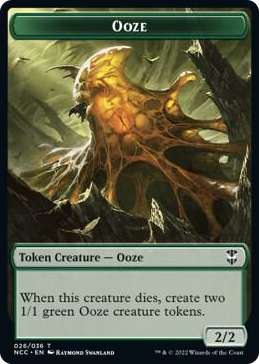 0026 Ooze (026) // Treasure (015) Double-Sided Token T Commander: Streets of New Capenna