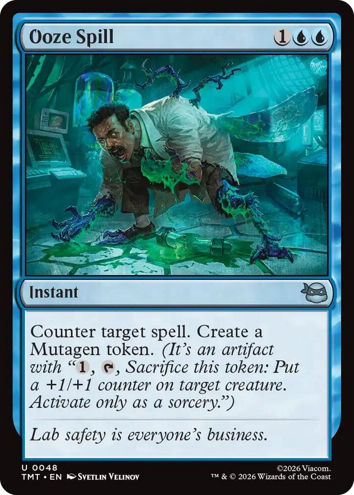 Ooze Spill #48 U - Teenage Mutant Ninja Turtles Pokemon card