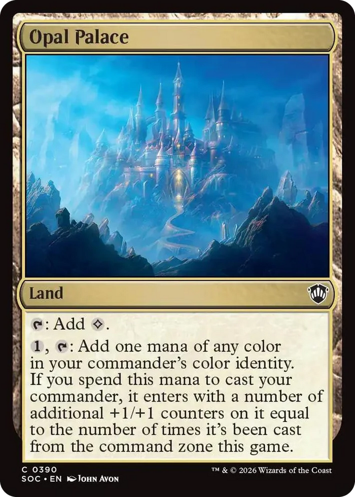 0390 Opal Palace C Commander: Secrets of Strixhaven