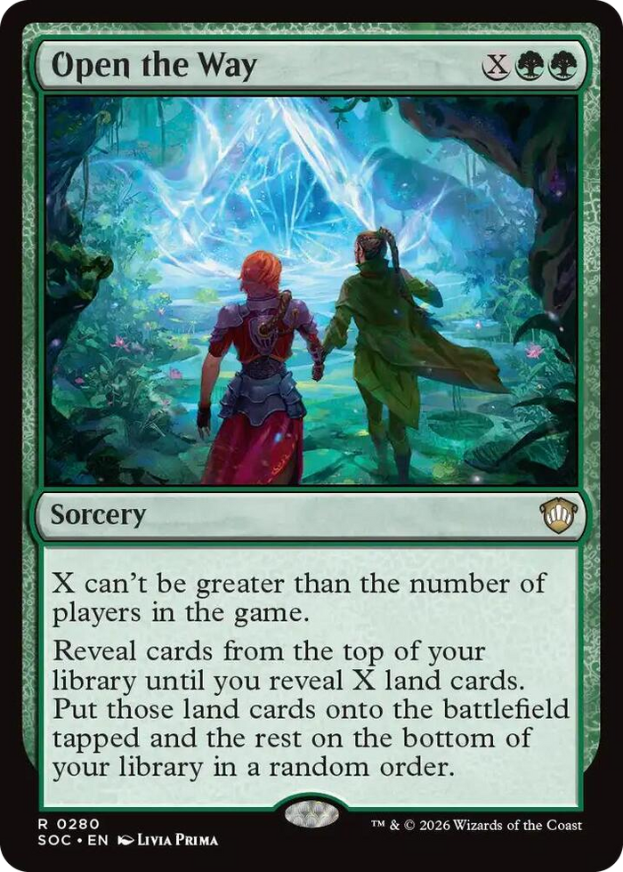 Open the Way #280 R - Commander: Secrets of Strixhaven Pokemon card