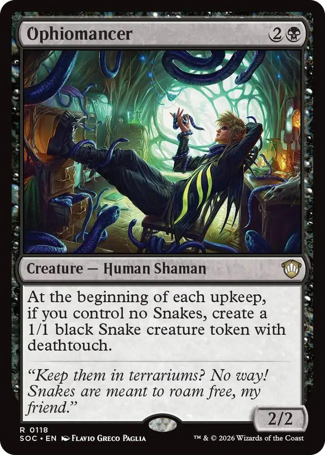 0118 Ophiomancer R Commander: Secrets of Strixhaven