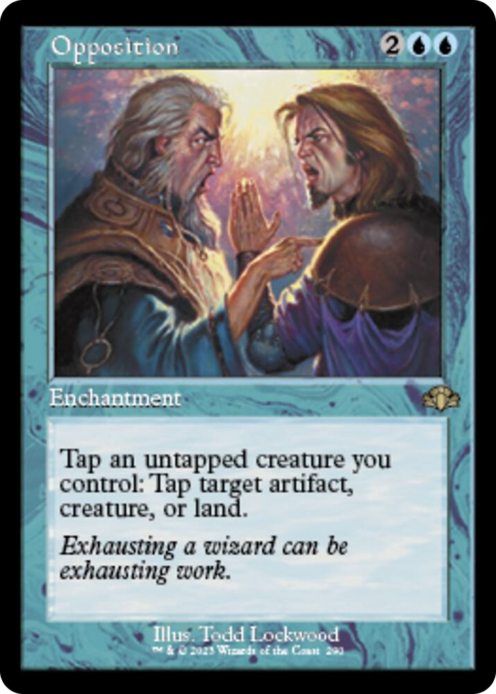 Opposition (Retro Frame) #290 R - Dominaria Remastered Pokemon card