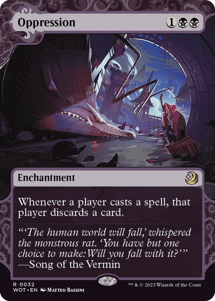 Oppression #32 R - Wilds of Eldraine: Enchanting Tales Pokemon card