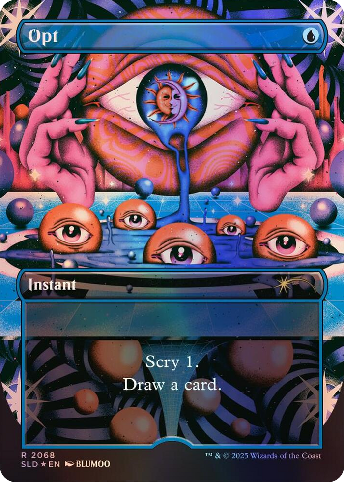 Opt (2068) (Rainbow Foil) #2068 R - Secret Lair Drop Series Pokemon card