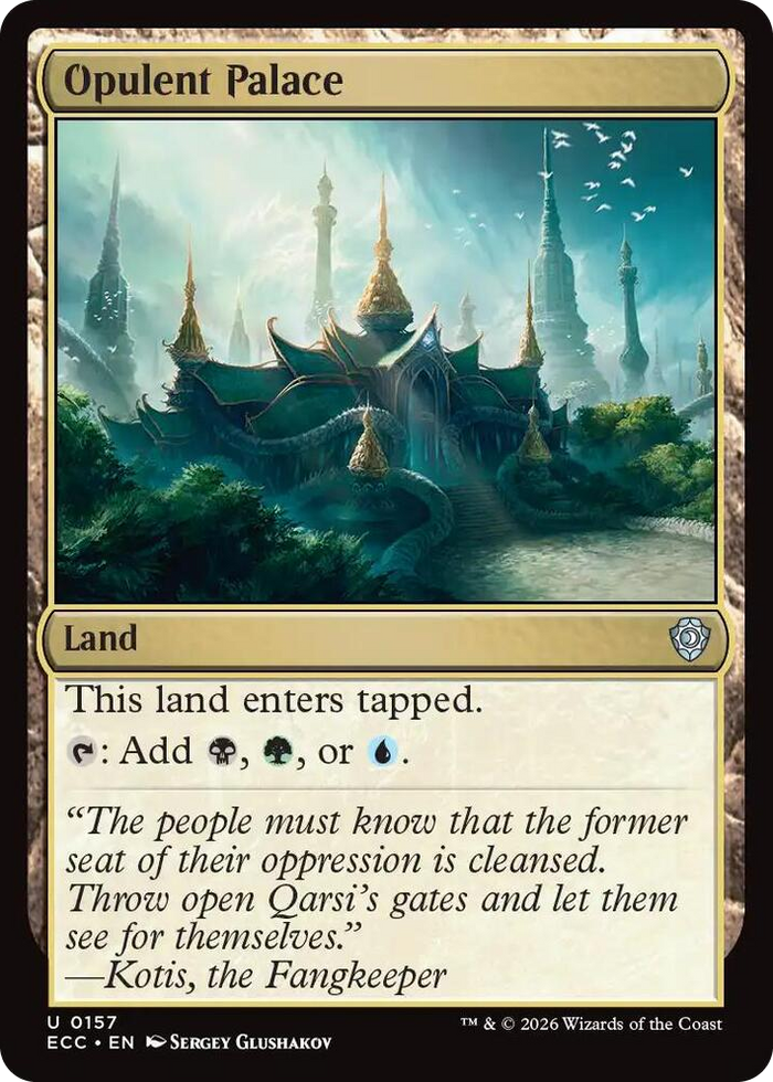 Opulent Palace #157 U - Commander: Lorwyn Eclipsed Pokemon card