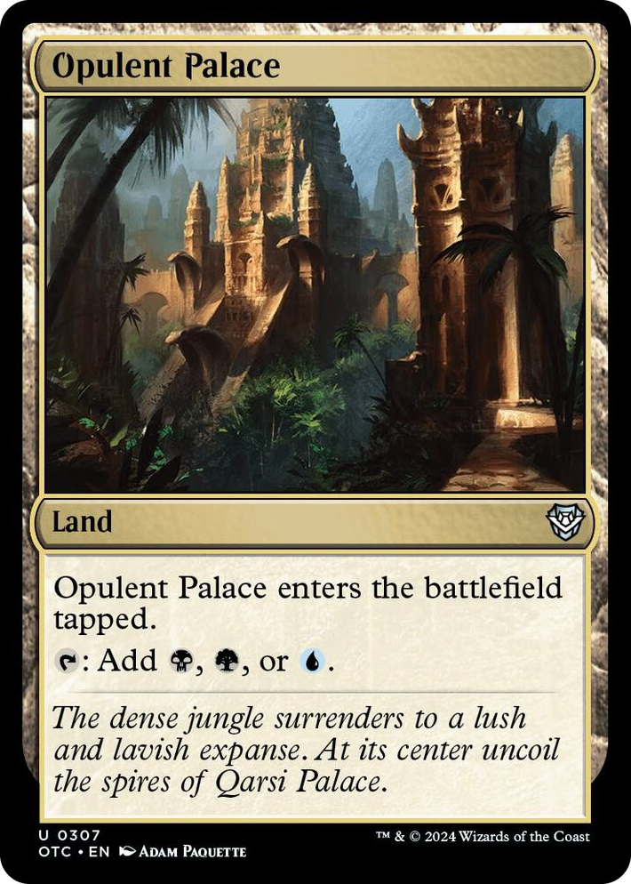 0307 Opulent Palace U Commander: Outlaws of Thunder Junction