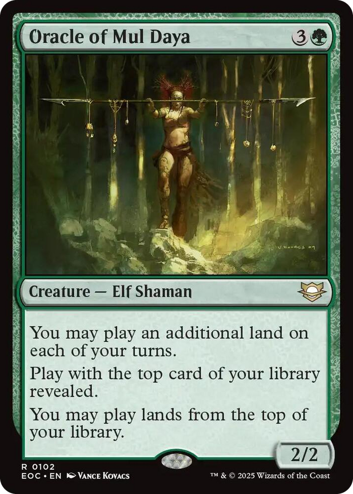Oracle of Mul Daya #102 R - Commander: Edge of Eternities Pokemon card