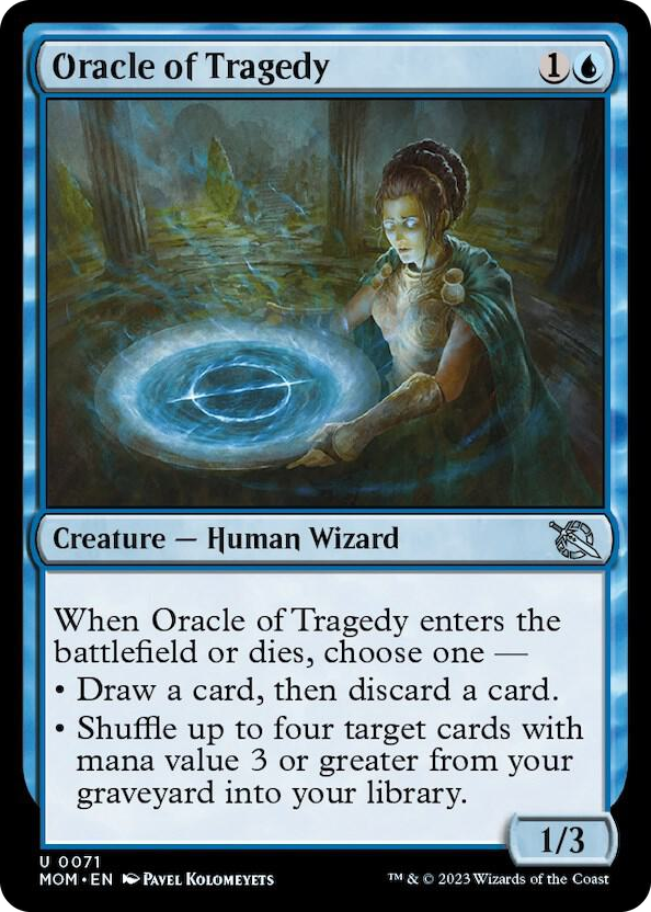 Oracle of Tragedy #71 U - March of the Machine Pokemon card