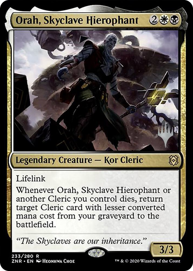0233 Orah, Skyclave Hierophant R Promo Pack: Zendikar Rising