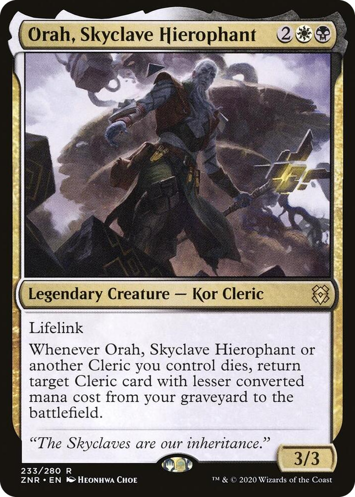 0233 Orah, Skyclave Hierophant R Zendikar Rising