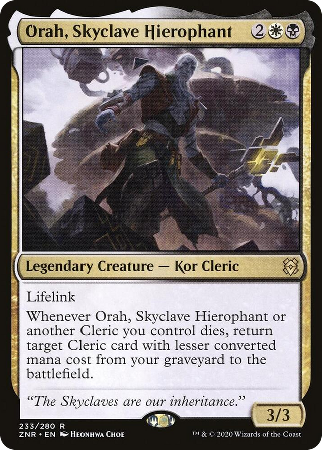 0233 Orah, Skyclave Hierophant R Zendikar Rising