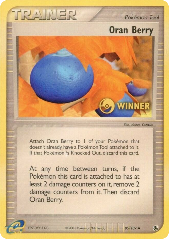 0085 Oran Berry - 85/109 [Winner] Promo League & Championship Cards