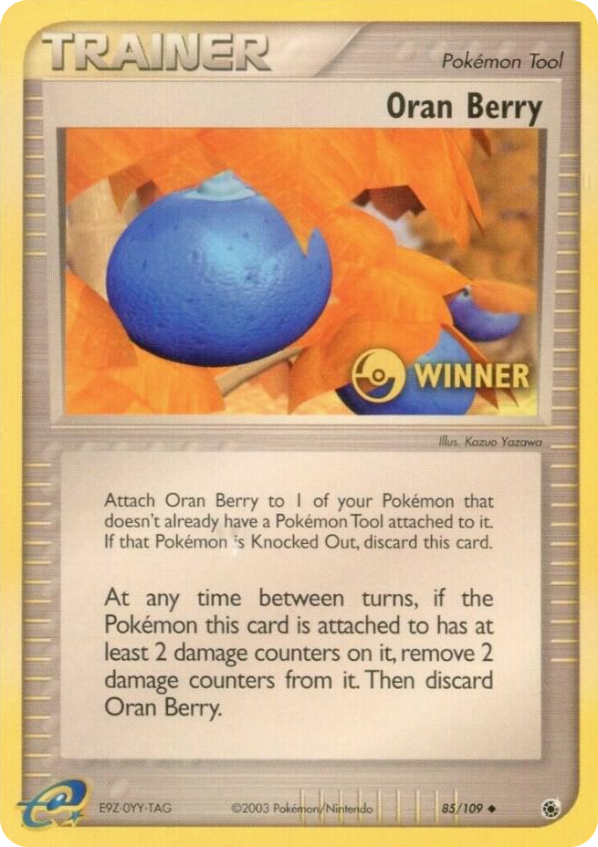 0085 Oran Berry - 85/109 [Winner] Promo League & Championship Cards