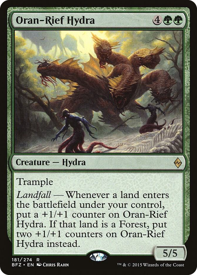Oran-Rief Hydra #181 R - Battle for Zendikar Pokemon card