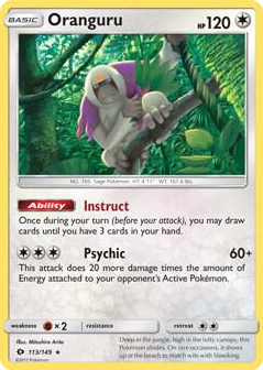 0113 Oranguru - 113/149 (SM Base Set) Rare Deck Exclusives