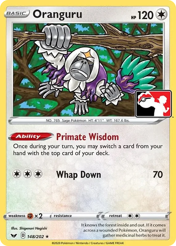 0148 Oranguru Rare Prize Pack Series Cards