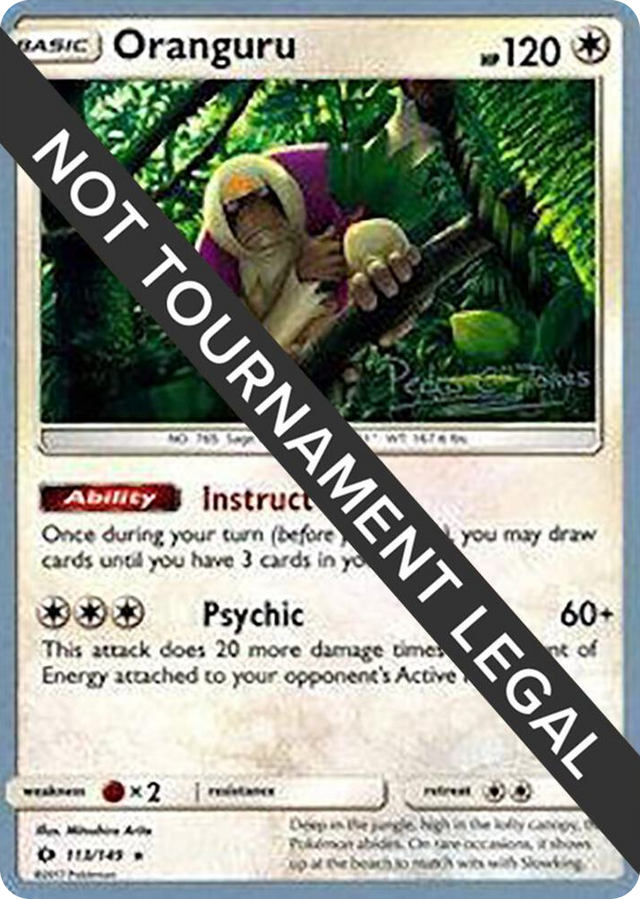 0113 Oranguru - 2018 (Pedro Eugenio Torres) Rare World Championship Decks