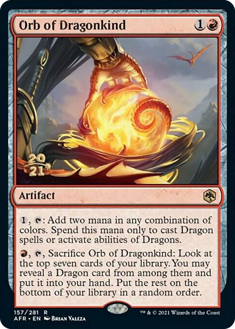 Orb of Dragonkind #157 R - Prerelease Cards Pokemon card