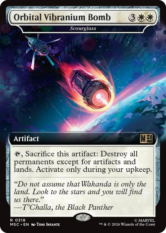 0318 Orbital Vibranium Bomb - Scourglass (Extended Art) R Commander: Marvel Super Heroes