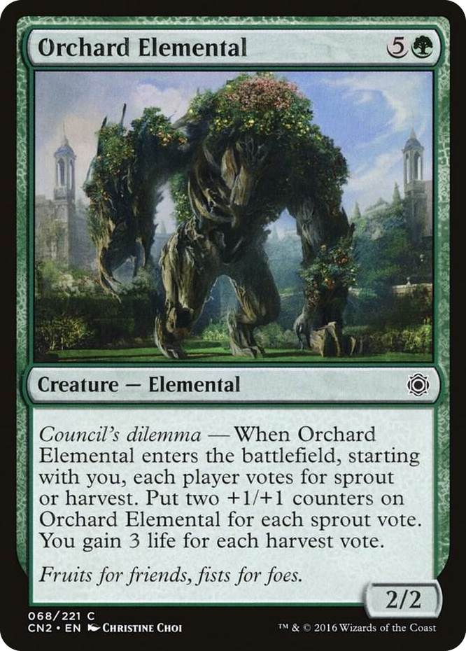 Orchard Elemental #68 C - Conspiracy: Take the Crown Pokemon card