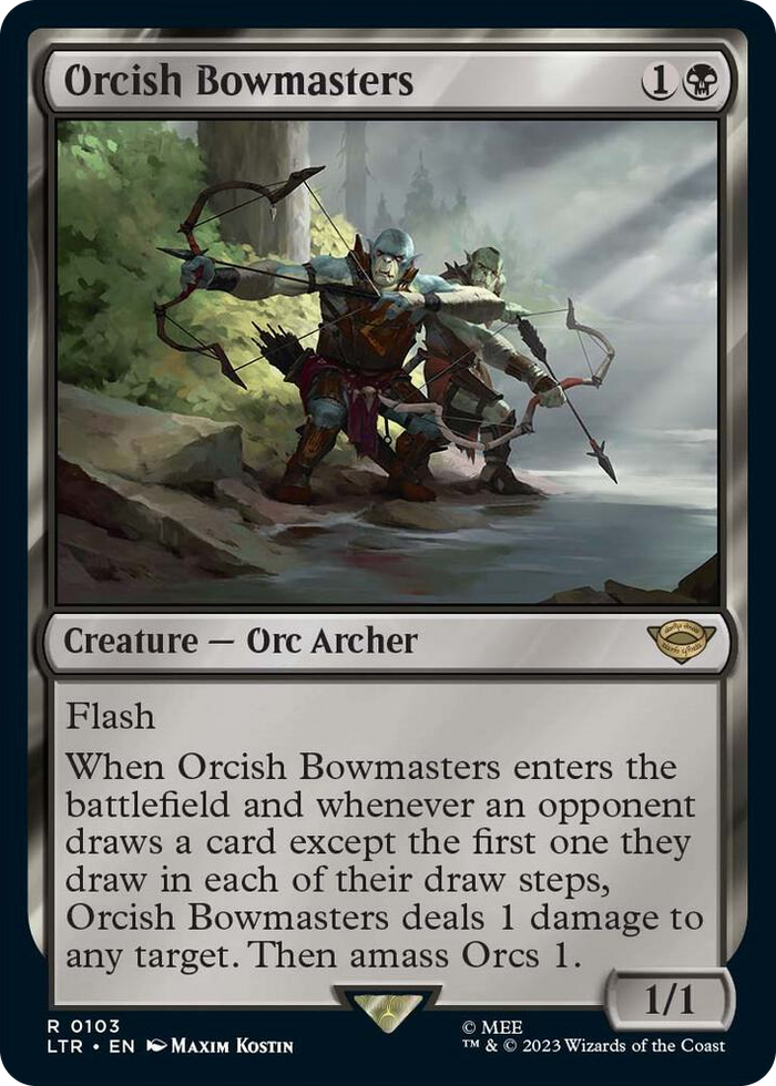 Orcish Bowmasters #103 R - Universes Beyond: The Lord of the Rings: Tales of Middle-earth Pokemon card