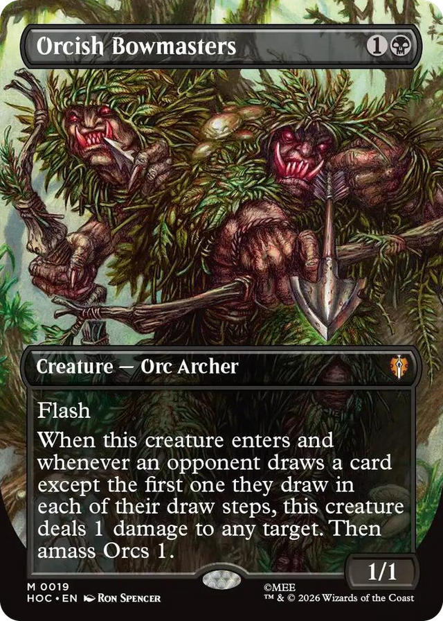 0019 Orcish Bowmasters (Borderless) M The Hobbit: Eternal-Legal
