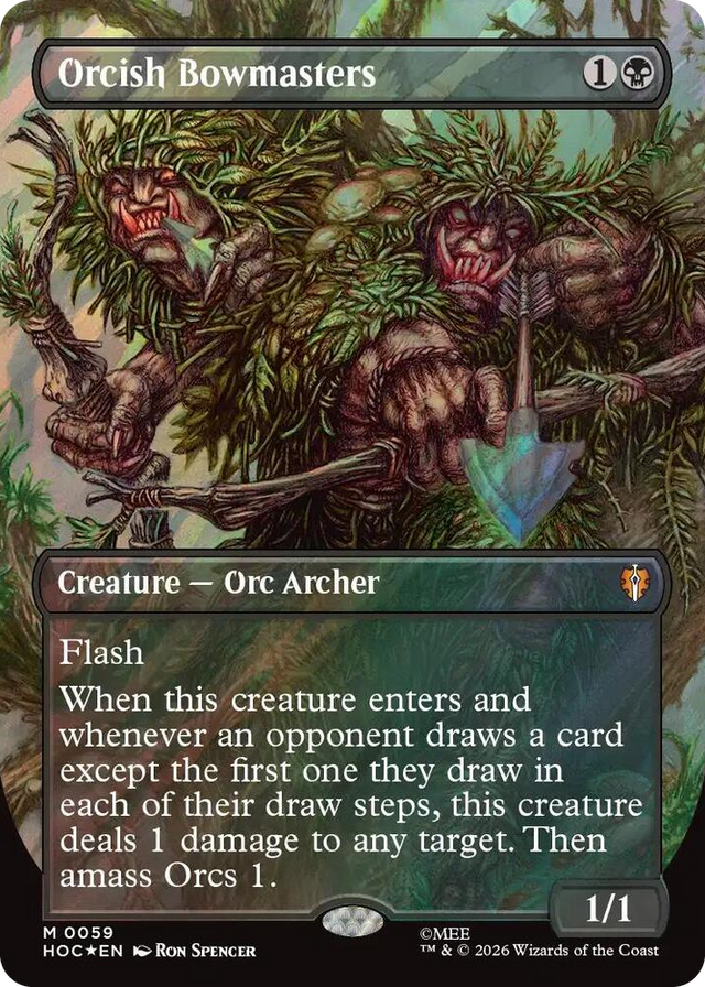 0059 Orcish Bowmasters (Borderless) (Surge Foil) M The Hobbit: Eternal-Legal