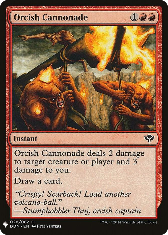 Orcish Cannonade #28 C - The List Reprints Pokemon card