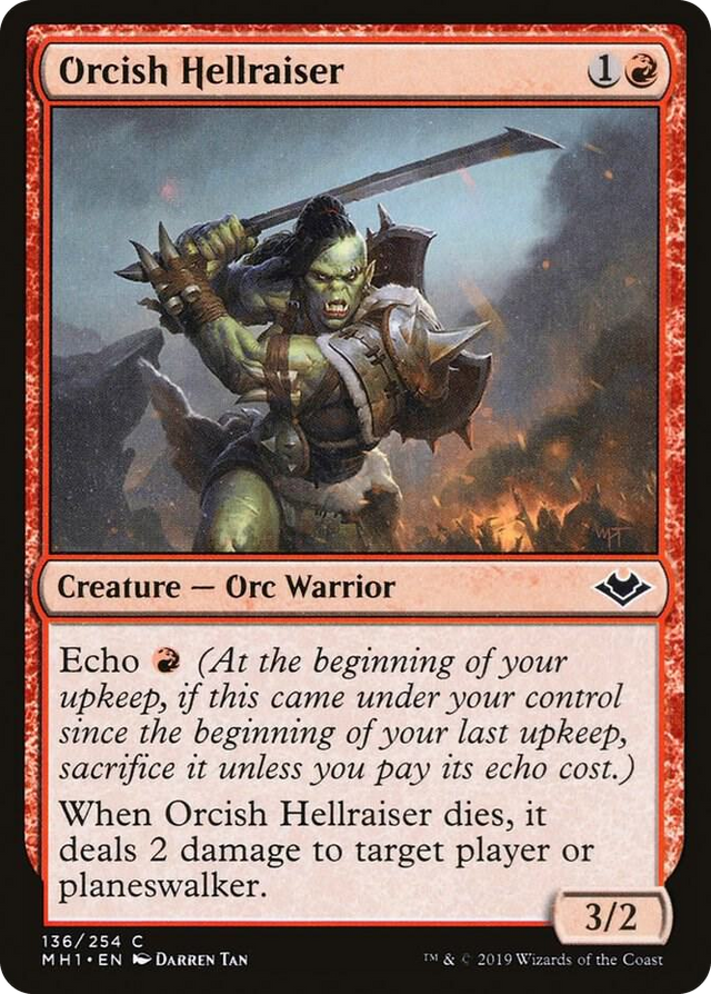 0136 Orcish Hellraiser C Modern Horizons
