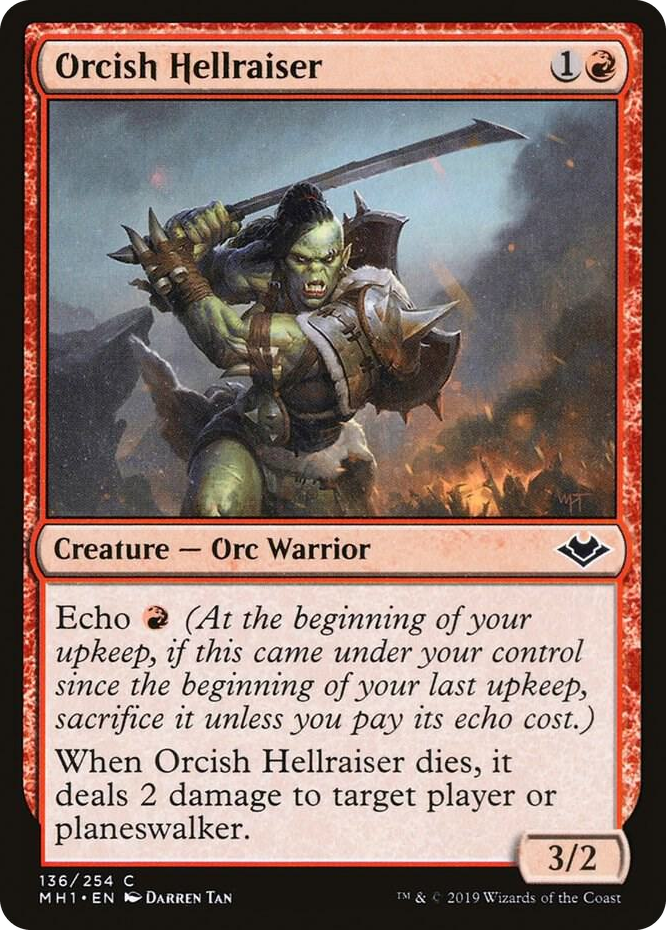0136 Orcish Hellraiser C Modern Horizons