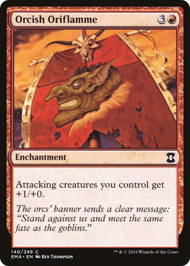 Orcish Oriflamme #140 C - Eternal Masters Pokemon card