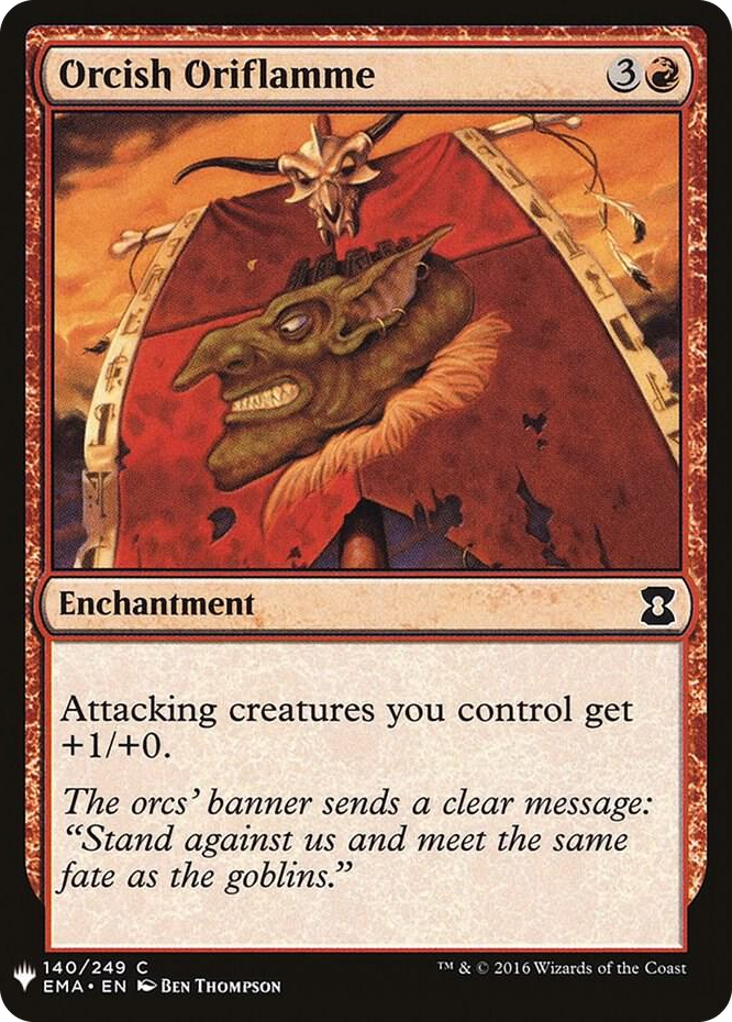 Orcish Oriflamme #140 C - The List Reprints Pokemon card