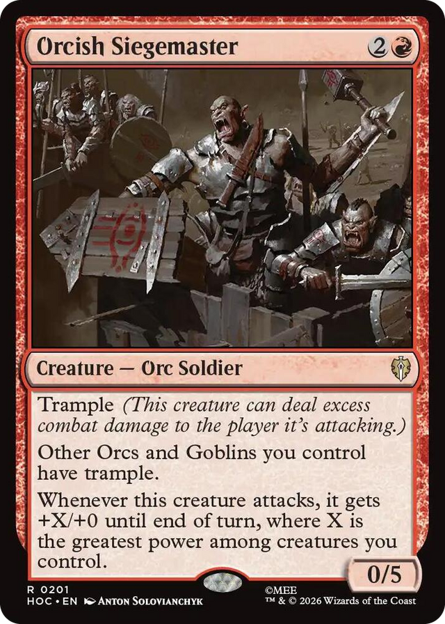 0201 Orcish Siegemaster R The Hobbit: Eternal-Legal