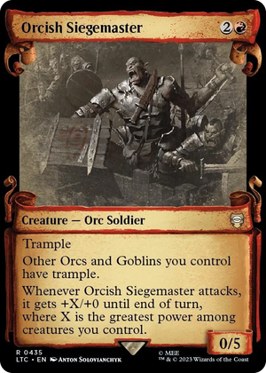 0435 Orcish Siegemaster (Showcase Scrolls) R Commander: The Lord of the Rings: Tales of Middle-earth