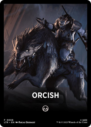 0008 Orcish Theme Card T Universes Beyond: The Lord of the Rings: Tales of Middle-earth