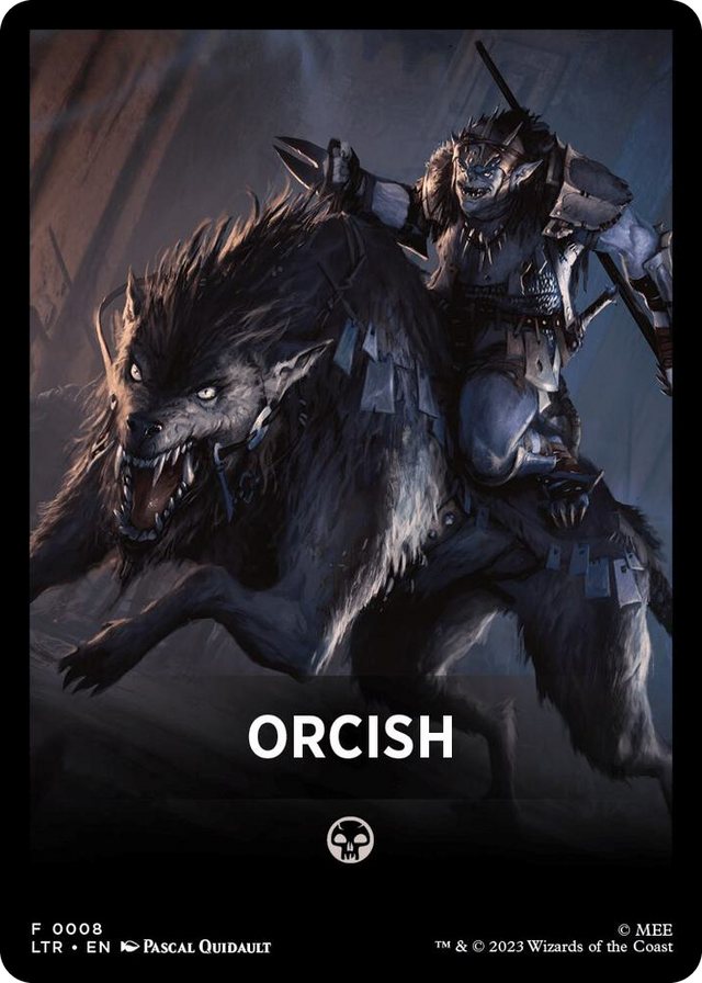 0008 Orcish Theme Card T Universes Beyond: The Lord of the Rings: Tales of Middle-earth