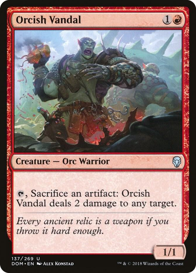 0137 Orcish Vandal U Dominaria