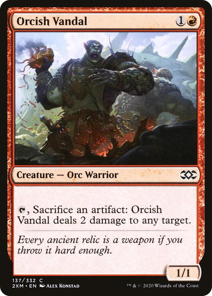 0137 Orcish Vandal C Double Masters