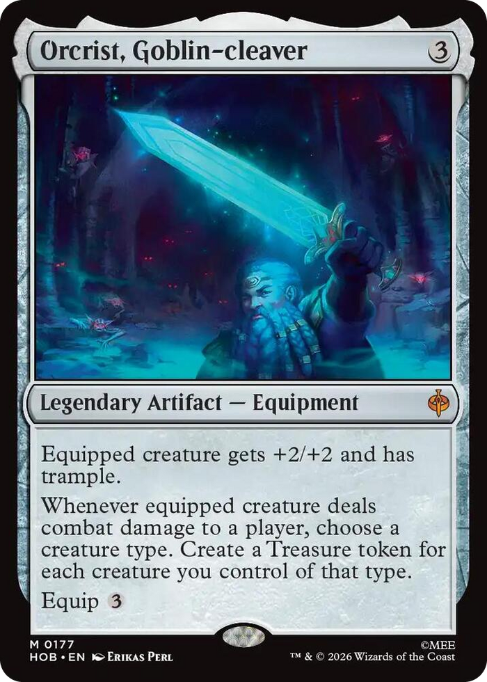 Orcrist, Goblin-cleaver #177 M - The Hobbit Pokemon card