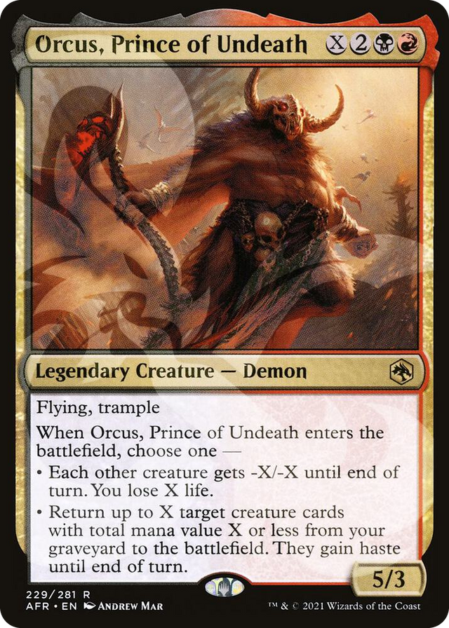 0229 Orcus, Prince of Undeath R AFR Ampersand Promos