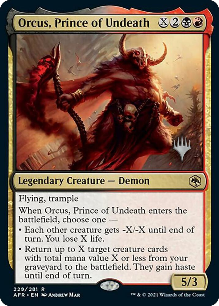 0229 Orcus, Prince of Undeath R Promo Pack: Adventures in the Forgotten Realms