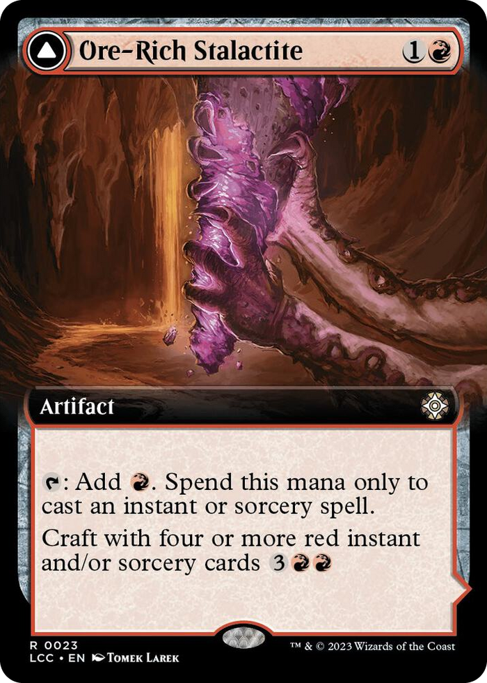 Ore-Rich Stalactite (Extended Art) #23 R - Commander: The Lost Caverns of Ixalan Pokemon card
