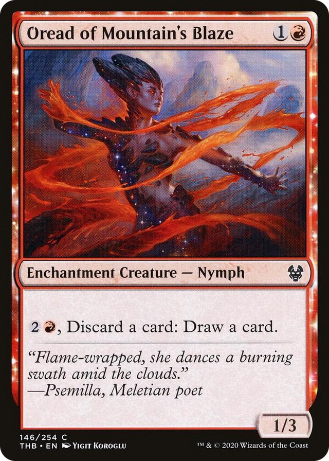 0146 Oread of Mountain's Blaze C Theros Beyond Death