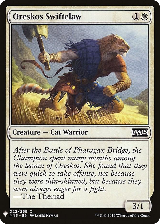 0022 Oreskos Swiftclaw C The List Reprints