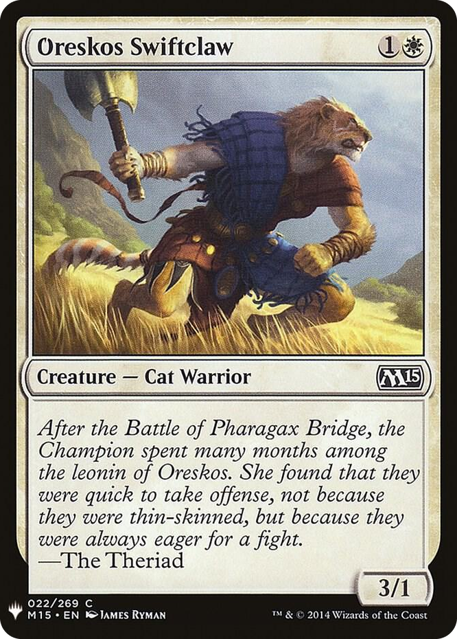 Oreskos Swiftclaw #22 C - The List Reprints Pokemon card